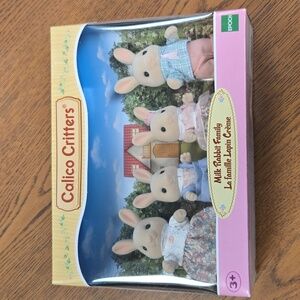 Calico Critters Milk Rabbit Family Play Set